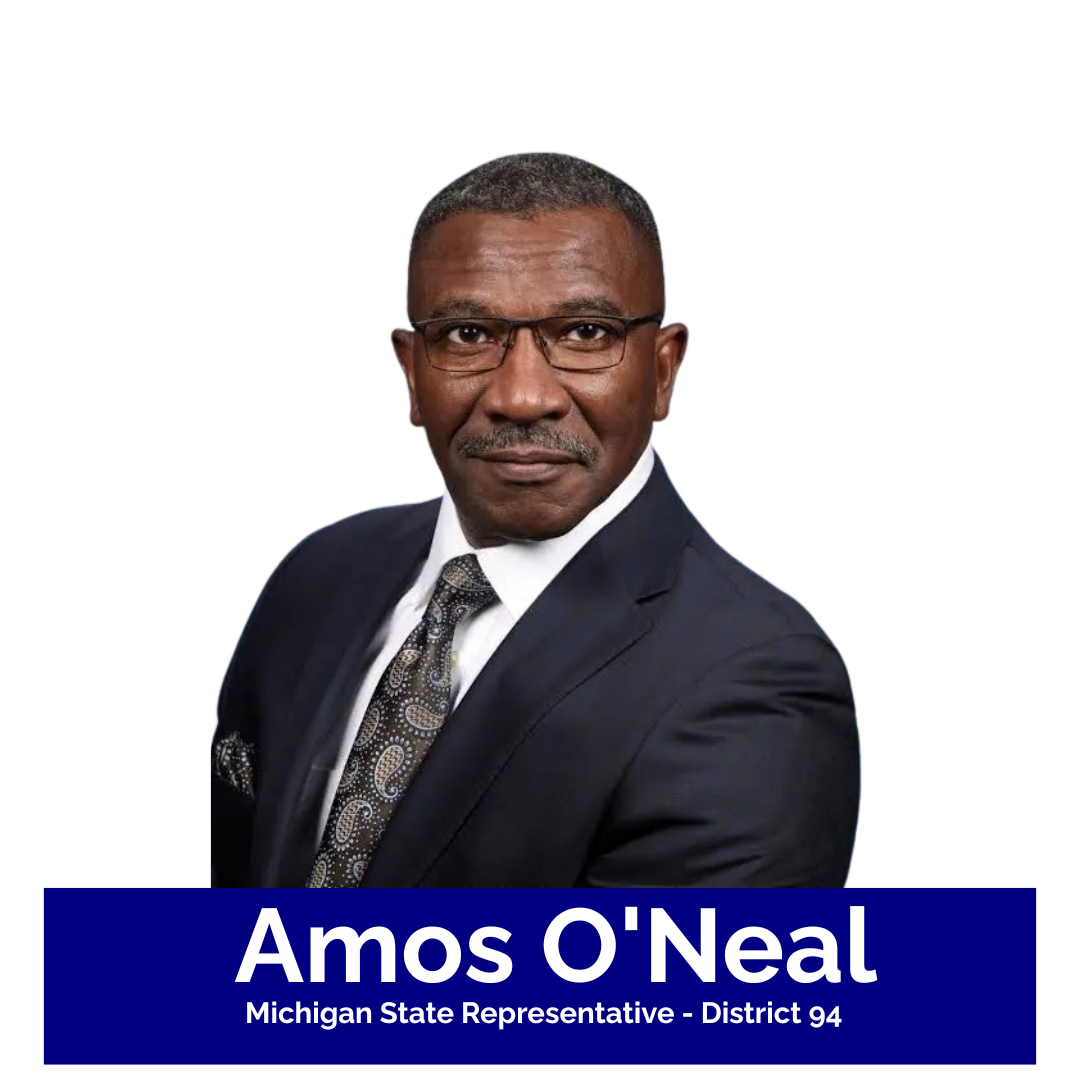 Image of Amos O&apos;Neal.  Michigan State Representative - District 94